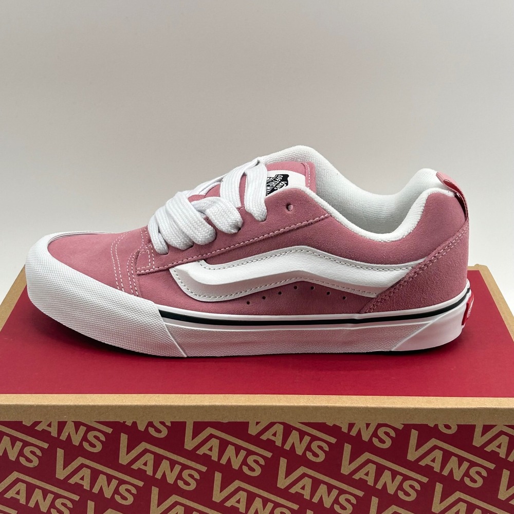 Vans Knu Skool Women 7.5 Men 6.0 Foxglove Pink Suede Chunky Sneakers NEW